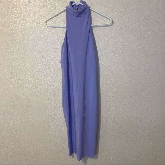 HATCH Maternity The Body High Neck Bodycon Periwinkle / Purple Dress Size XS - Picture 10 of 12